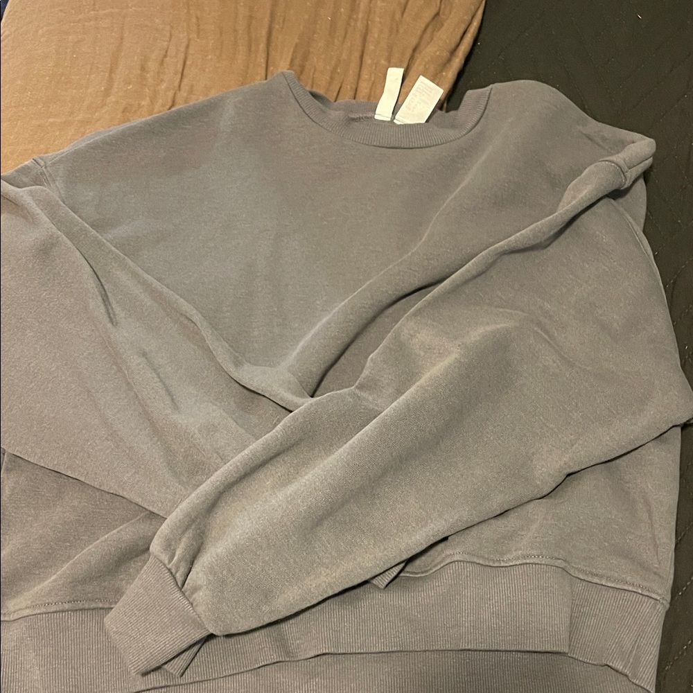H&M Women's Charcoal Crewneck Sweater